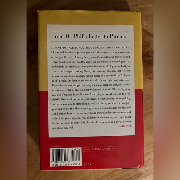 ⭐️Dr Phil Family First Hardcover - Picture 2 of 6